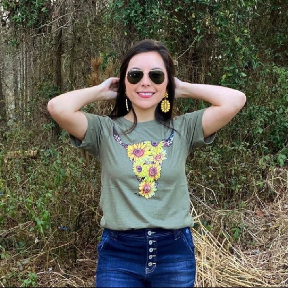 Western sunflower tshirt